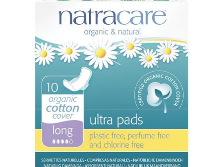 NATRACARE - Natural Feminine Ultra Pads Long with Wings - 10 Pads Online now