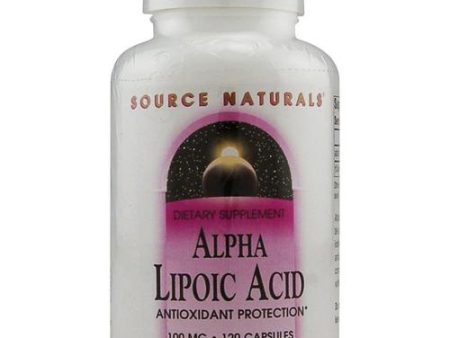 SOURCE NATURALS - Alpha-Lipoic Acid 100 mg - 120 Capsules Sale