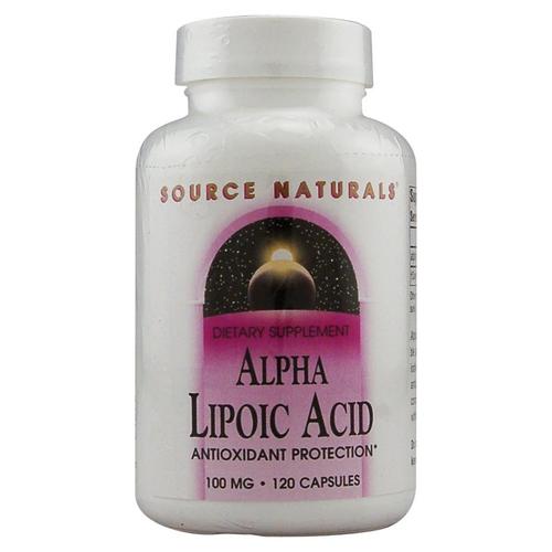 SOURCE NATURALS - Alpha-Lipoic Acid 100 mg - 120 Capsules Sale