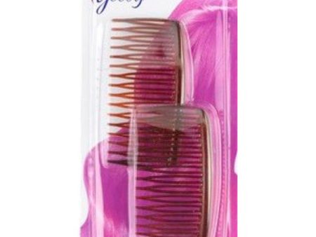 GOODY - Mock Tortoise Side 3-1 2  Combs - 2 Pieces Hot on Sale