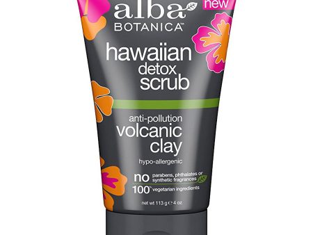 ALBA BOTANICA - Hawaiian Detox Scrub Anti-Pollution Volcanic Clay - 4 oz. (113 g) For Discount