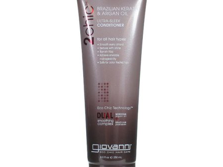 GIOVANNI - 2chic Brazilian Keratin & Argan Oil Ultra-Sleek Conditioner - 8.5 fl. oz. (250 ml) Online