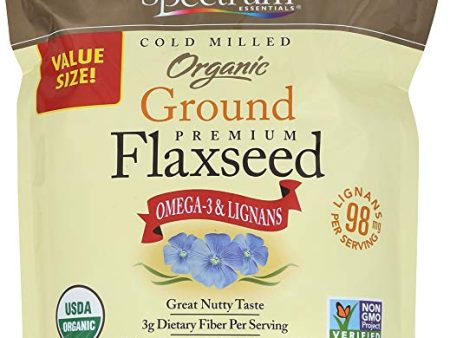 SPECTRUM ESSENTIALS - Organic Ground Flaxseed - 24 oz (680 g) Hot on Sale