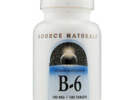 SOURCE NATURALS - Vitamin B-6 (100 mg) - 100 Tablets For Cheap