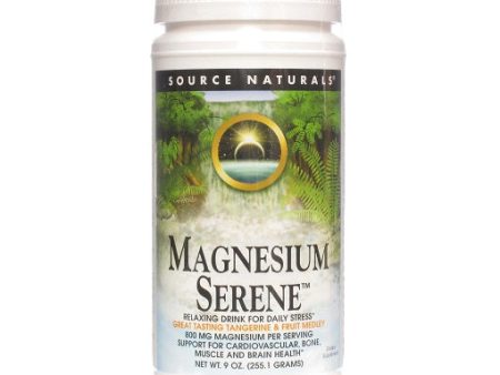 SOURCE NATURALS - Magnesium Serene Tangerine Flavor - 9 oz. (260 g) For Sale