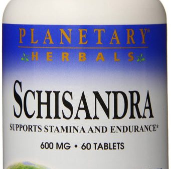 PLANETARY HERBALS - Schisandra 600 mg - 60 Tablets Sale