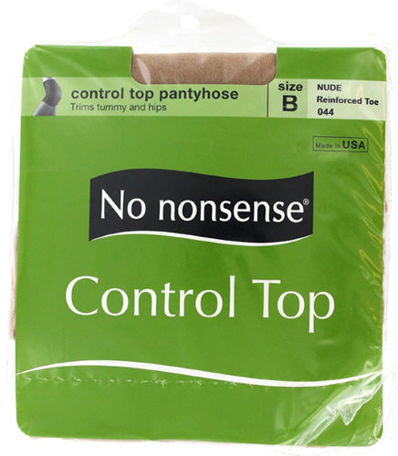 NO NONSENSE - Women s Control Top Reinforced Toe Pantyhose Size B Nude - 1 Pair For Cheap