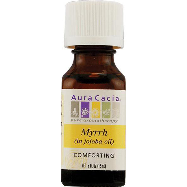 AURA CACIA - Essential Oil Myrrh in Jojoba Oil - 0.5 fl. oz. (15 ml) Online Hot Sale