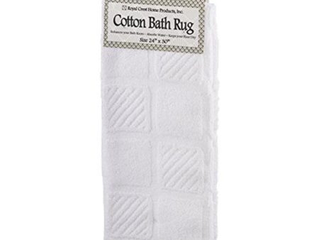 ROYAL CREST - Cotton Bath Rug - 24  x 30  Discount