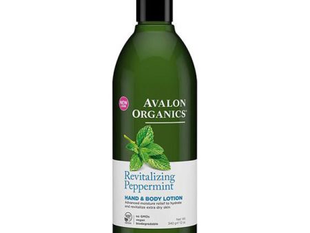 AVALON - Revitalizing Peppermint Hand and Body Lotion - 12 oz. (340 g) Supply