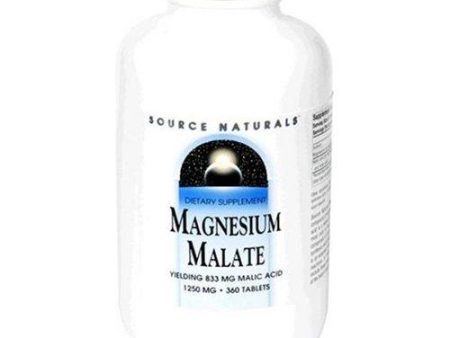 SOURCE NATURALS - Magnesium Malate (1250 mg) - 360 Tablets Online Hot Sale