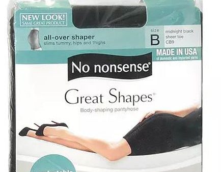 NO NONSENSE - Body Shaping Pantyhose Midnight Black Size B - 1 Pair Hot on Sale