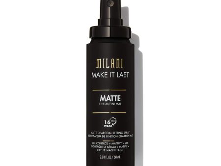 MILANI - Make It Last Matte Charcoal Setting Spray - 2.03 fl oz (60 ml) Supply