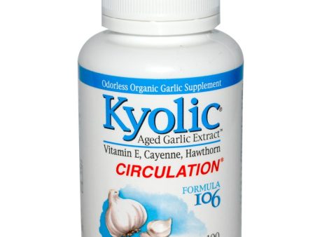 KYOLIC - Aged Garlic Extract with Vitamin E, Cayenne, Hawthorn Berry Formula 106 - 100 Capsules Hot on Sale