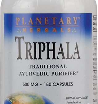 PLANETARY HERBALS - Triphala 500 mg - 180 Capsules Cheap