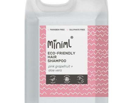 Miniml Eco-Friendly Hair Shampoo Pink Grapefruit + Aloe Vera 5000ml For Discount