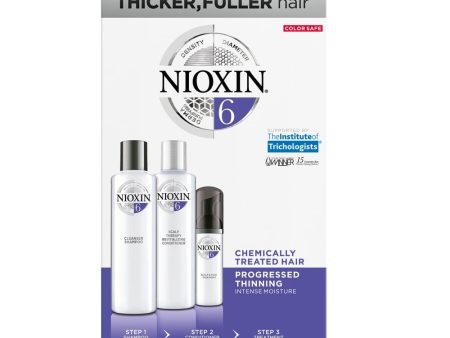 Nioxin System 6 Hair Starter Kit for Chemically Treated Hair with Progressed Thinning Fashion