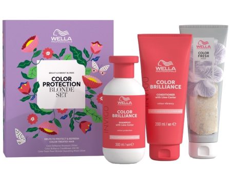 Wella Professionals 3 Piece Colour Protection Blonde Hair Gift Set on Sale