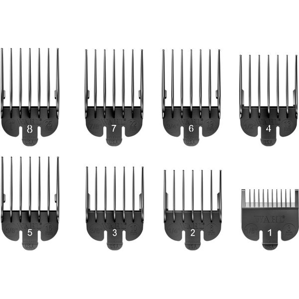 Wahl Professional Black Plastic Clipper Attachment Comb Set Fashion