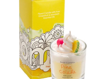 Bomb Cosmetics Pina Colada Piped Candle For Sale