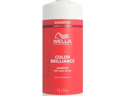 Wella Professionals Invigo Colour Brilliance Vibrant Colour Shampoo Coarse Hair 1000ml Online Sale