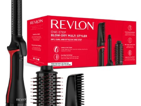 Revlon Pro Collection One-Step Blow-Dry Multi Styler Hair Tool Black Sale