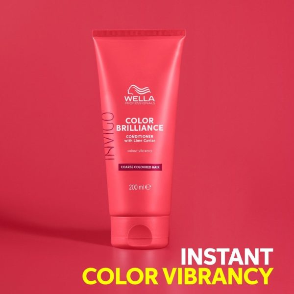 Wella Professionals Invigo Colour Brilliance Vibrant Colour Conditioner Coarse Hair 200ml on Sale