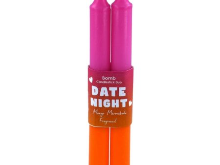 Bomb Cosmetics Date Night Two Tone Candle Sticks Set of 2 on Sale