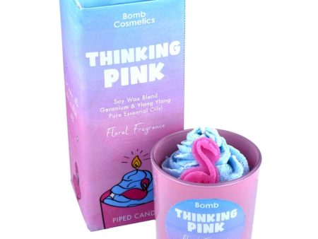 Bomb Cosmetics Thinking Pink Piped Candle Online Hot Sale