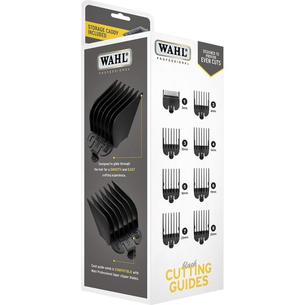 Wahl Professional Black Plastic Clipper Attachment Comb Set Fashion